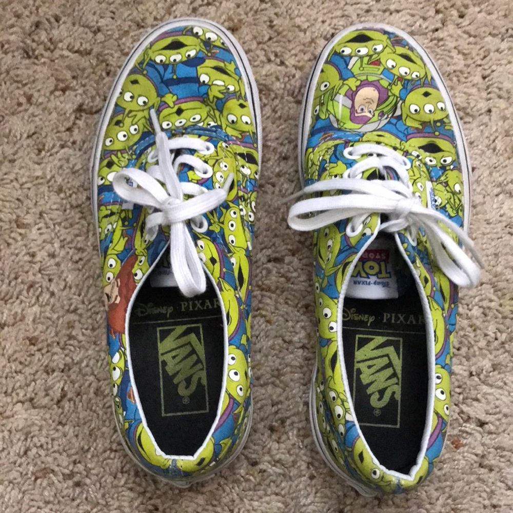 Rare Vans Pixar Toy Story Alien Sneakers